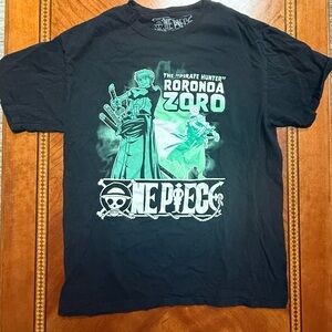 Spencer's Black and Green Anime Graphic Tee